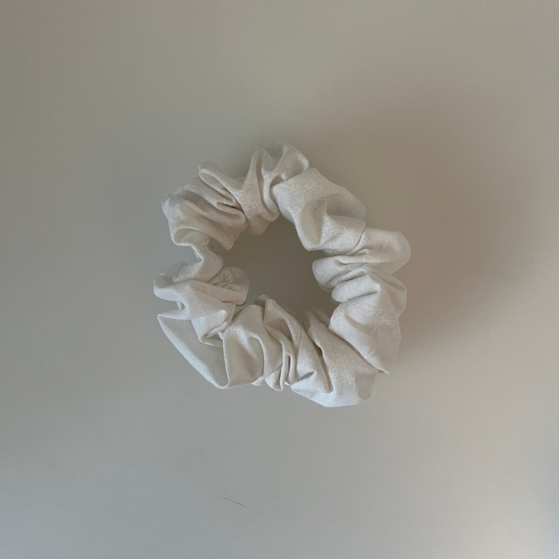 White Snowflake Scrunchie