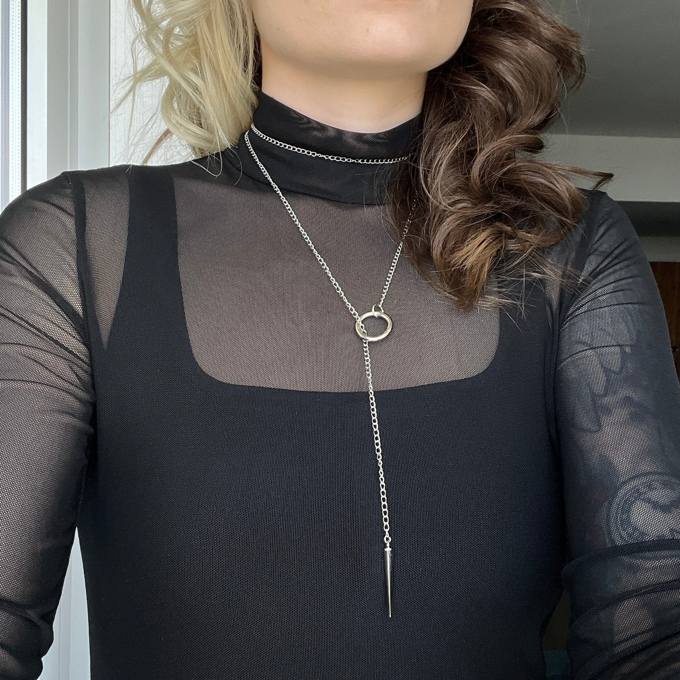 Spike Lariat Necklace