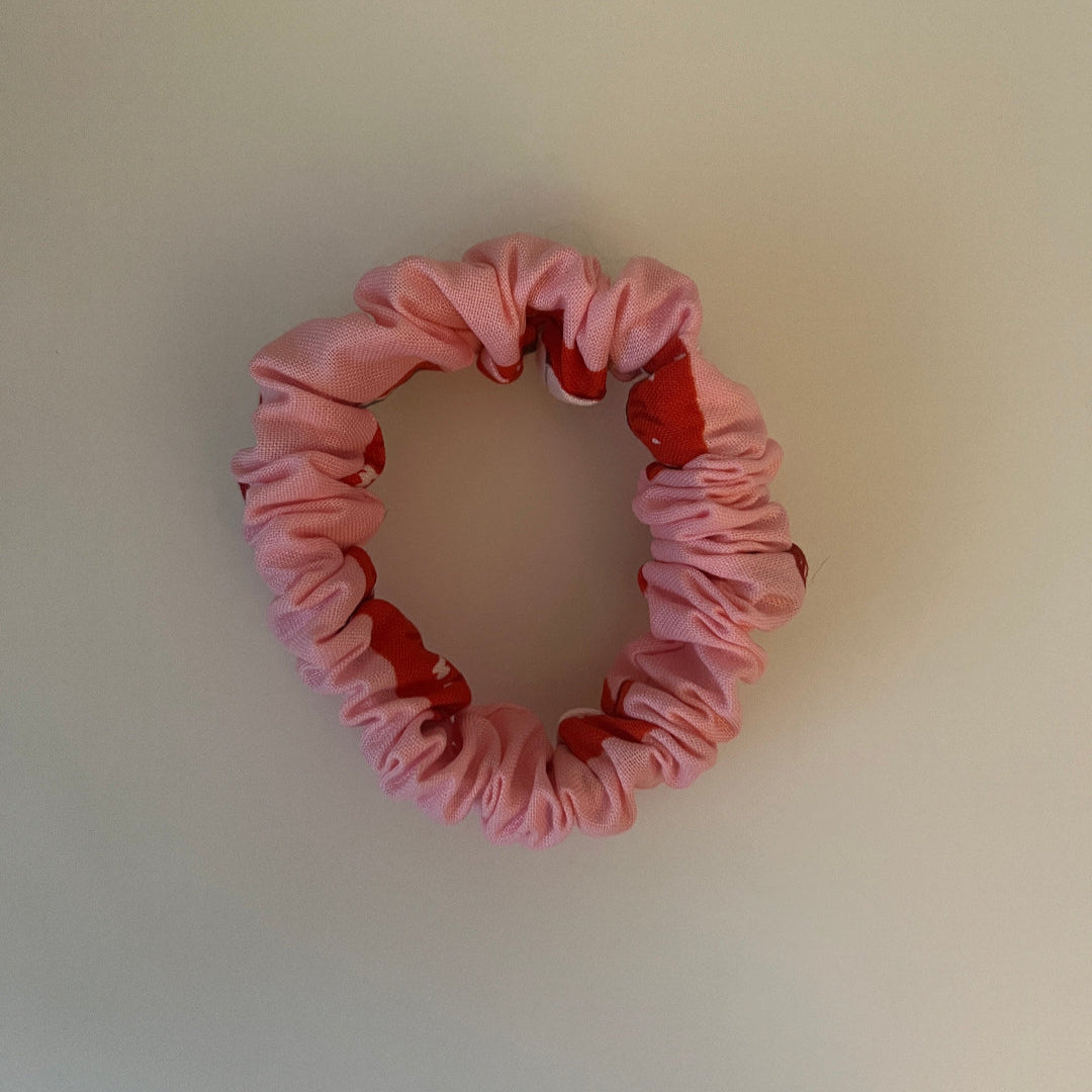 Red Lip Scrunchie
