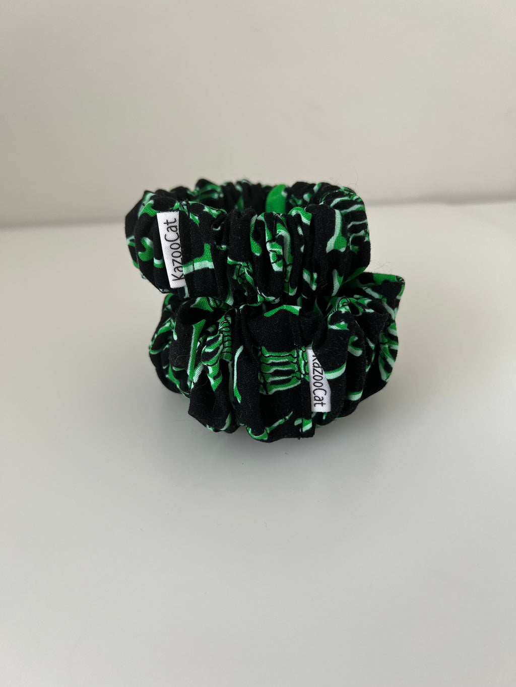Glow-in-the-Dark Skeletons Scrunchie