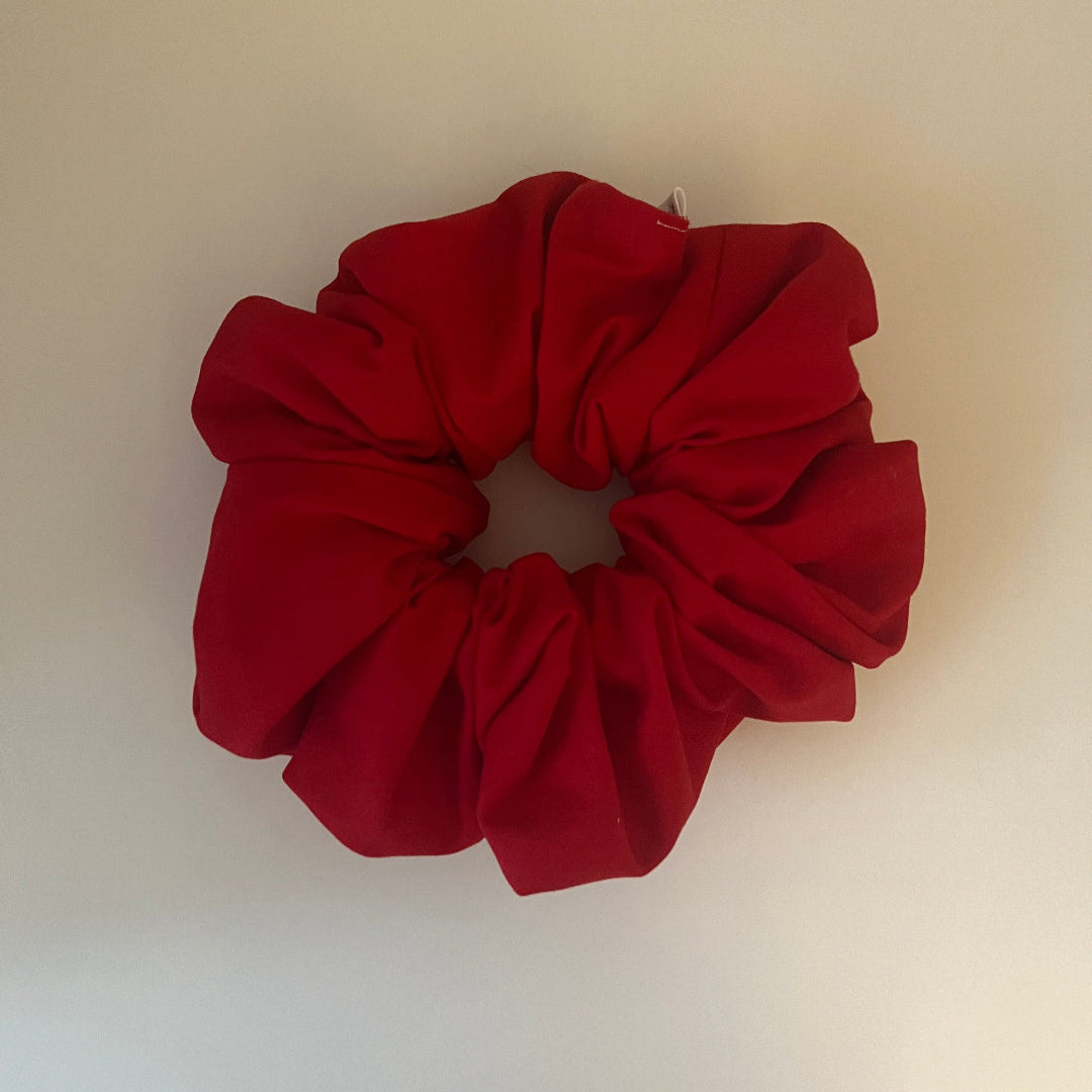 Solid Red Scrunchie