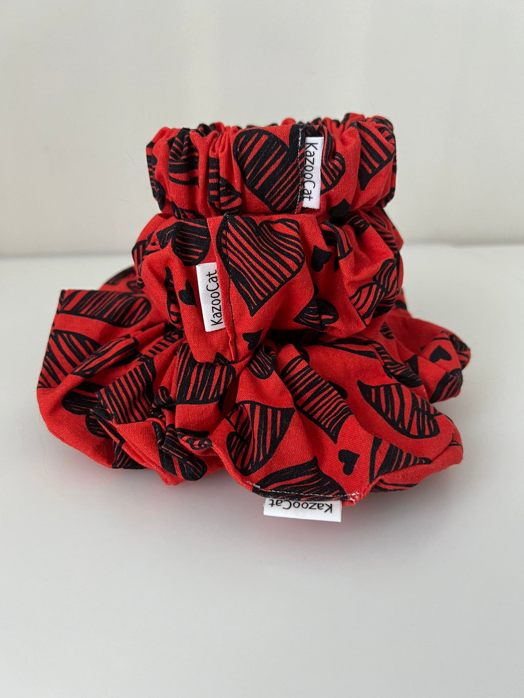Scribble Heart Scrunchie