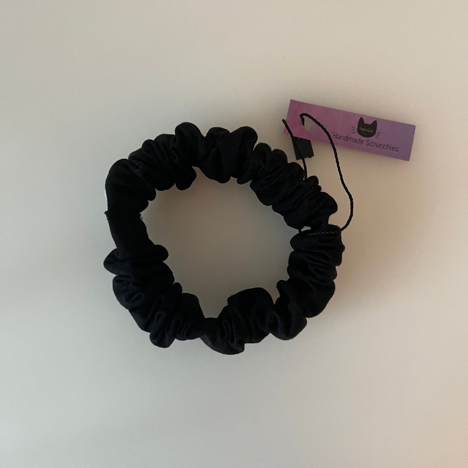Solid Black Scrunchie