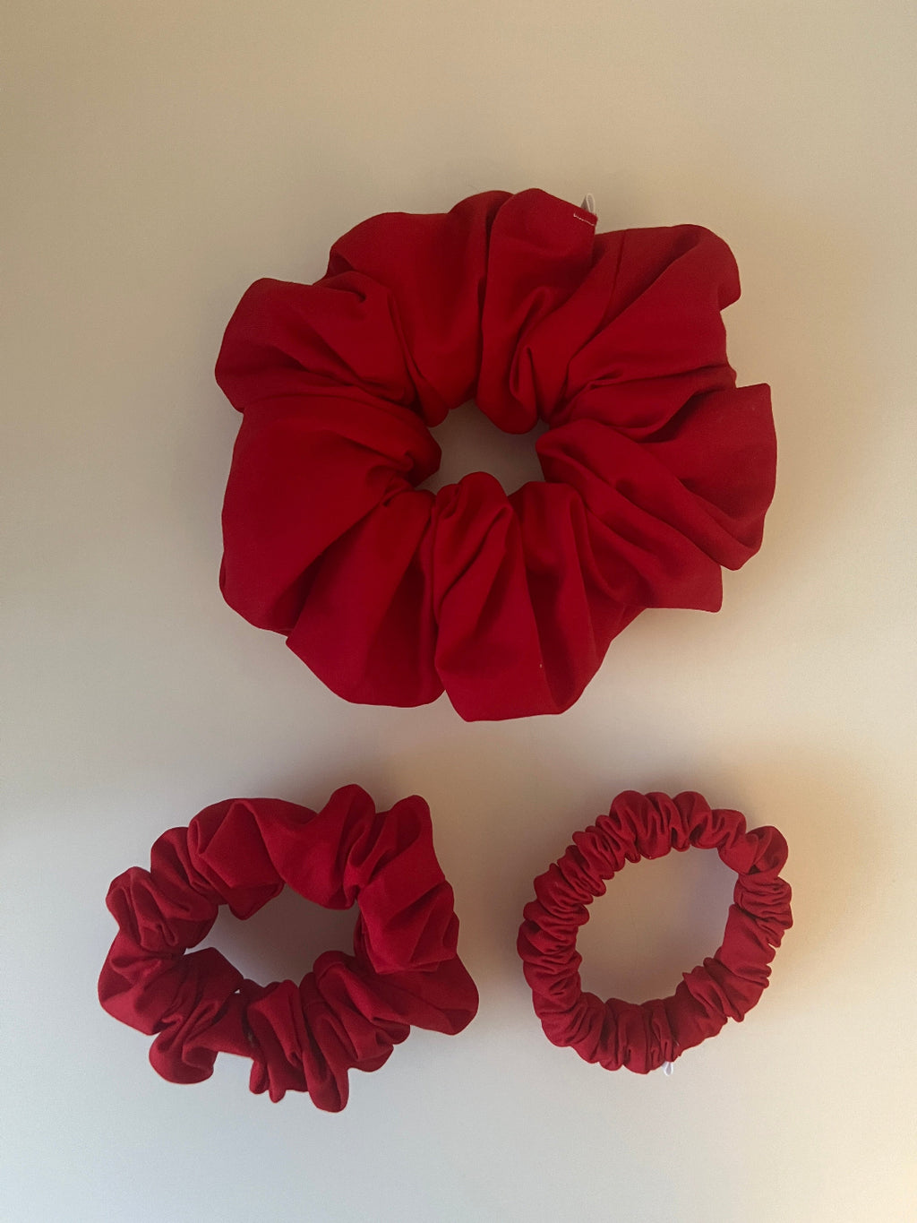 Solid Red Scrunchie