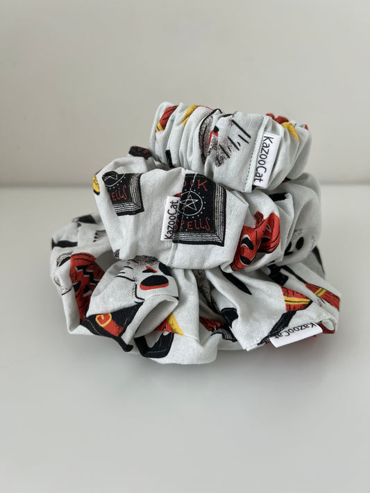Spooky Vintage Icons Scrunchie