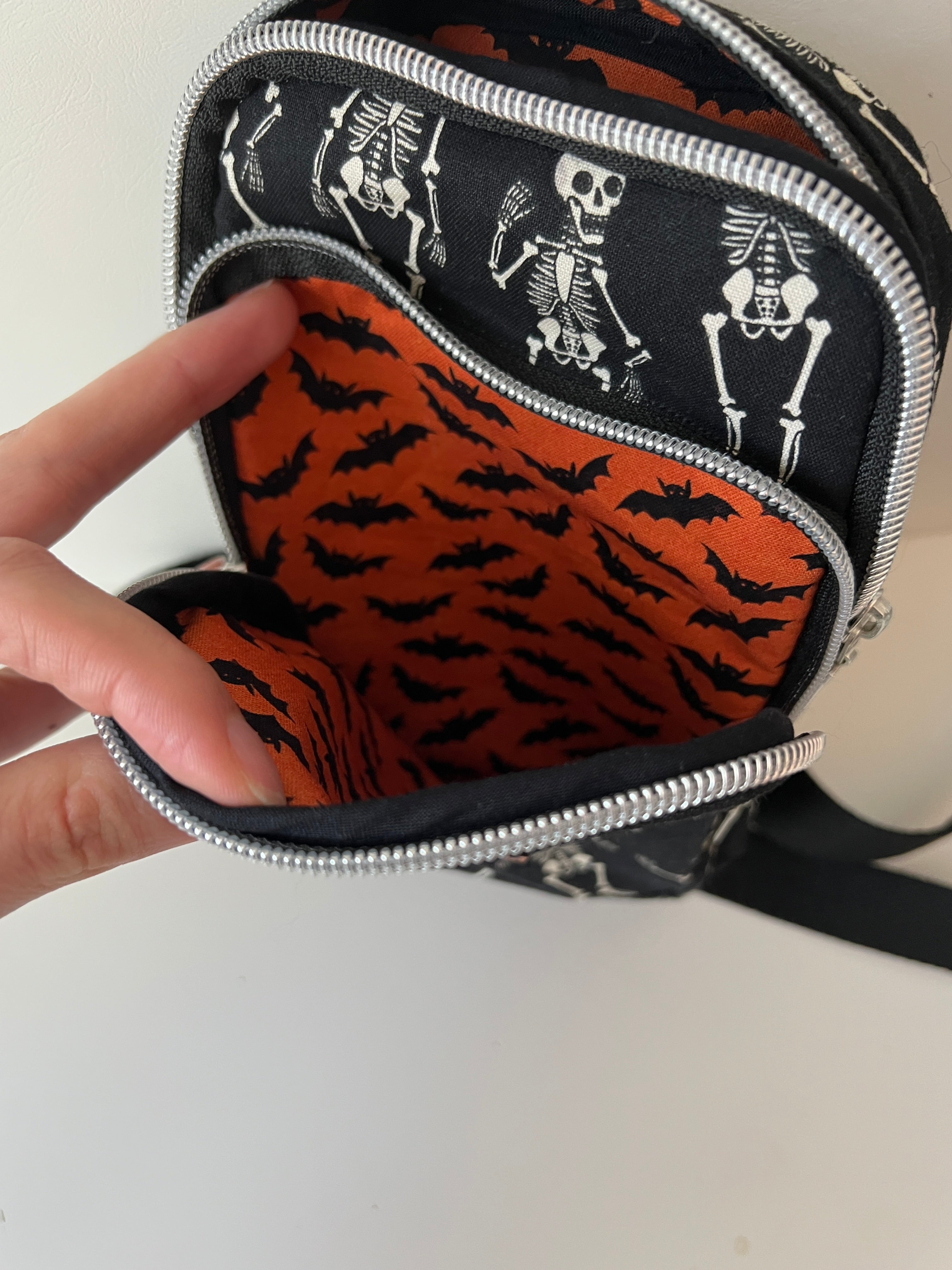 Dancing Skeleton Crossbody Bag