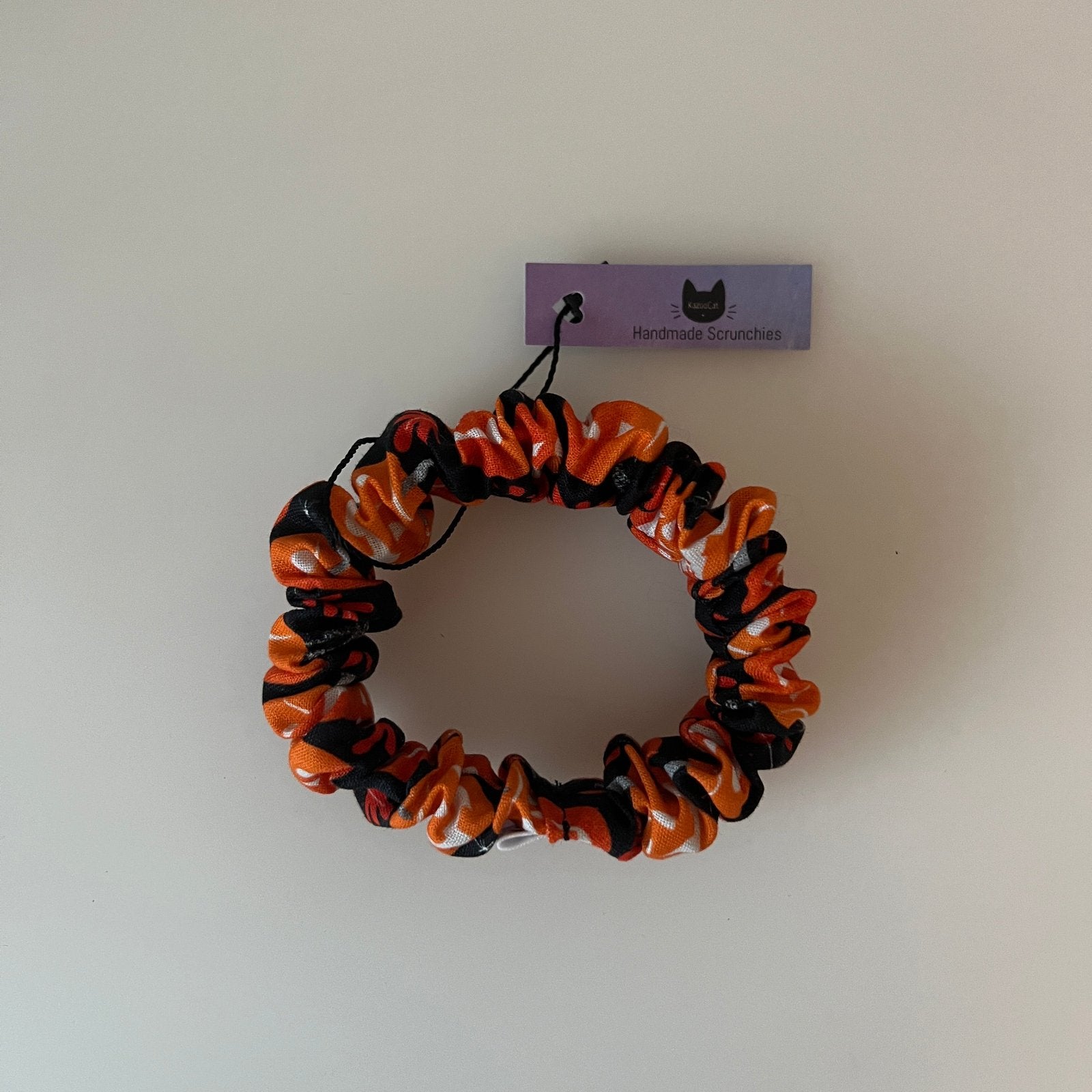 Jack-O-Lantern Scrunchie