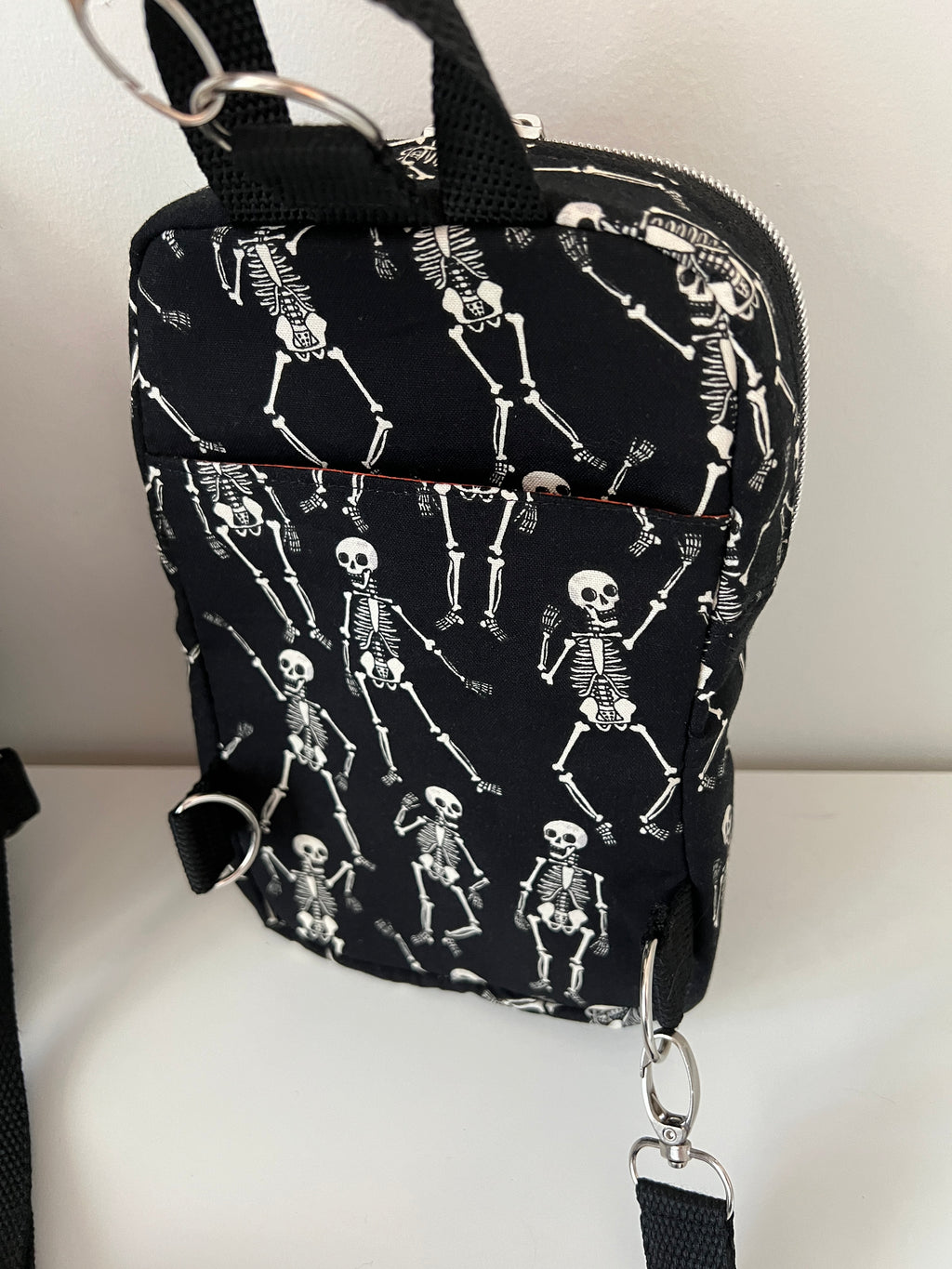 Dancing Skeleton Crossbody Bag