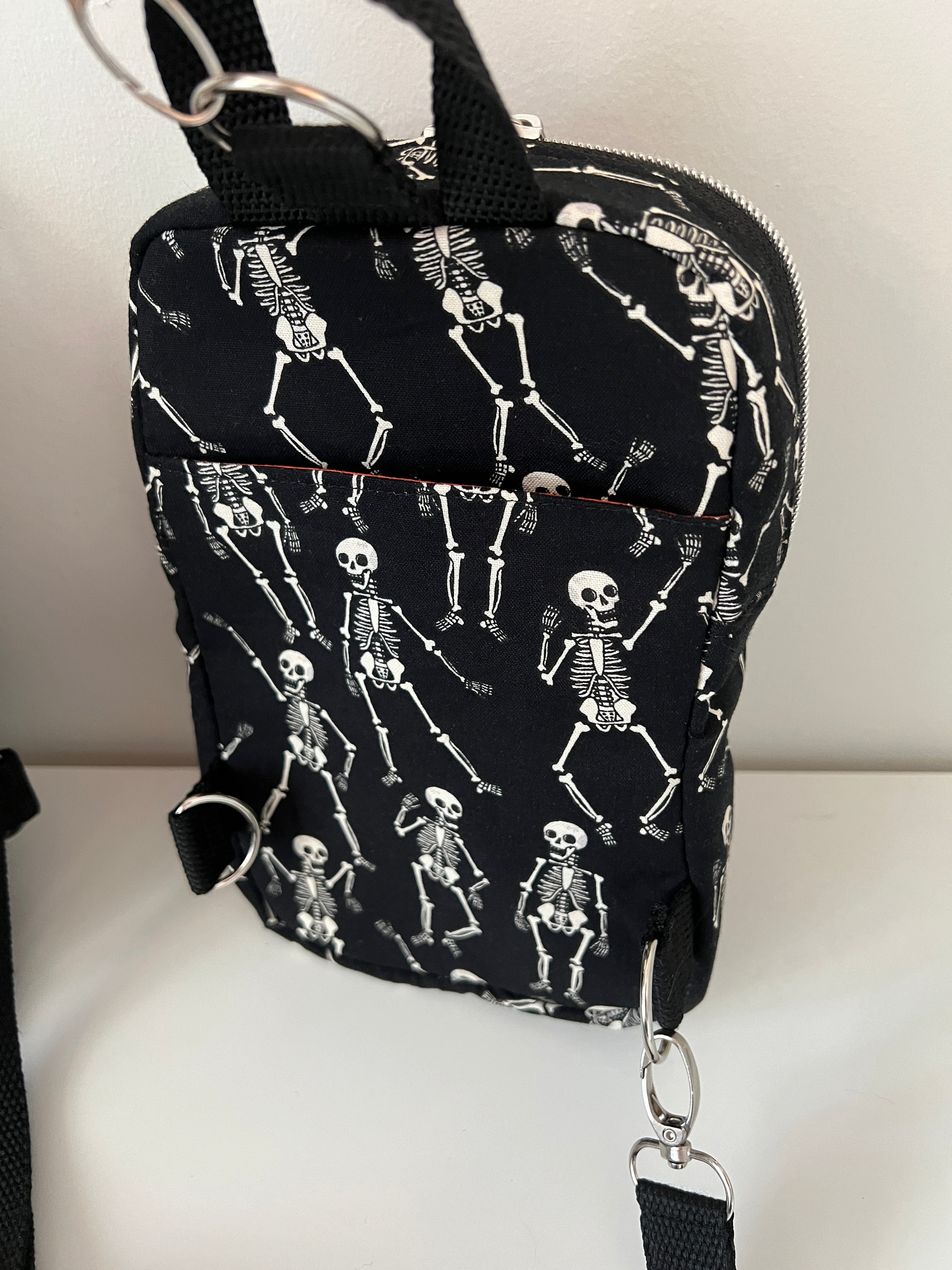 Dancing Skeleton Crossbody Bag