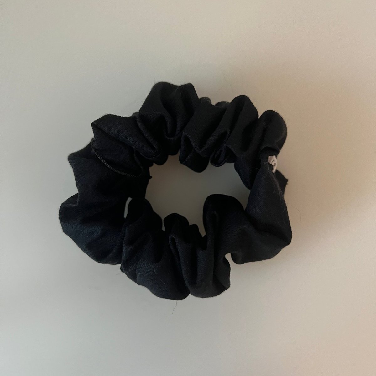 Solid Black Scrunchie