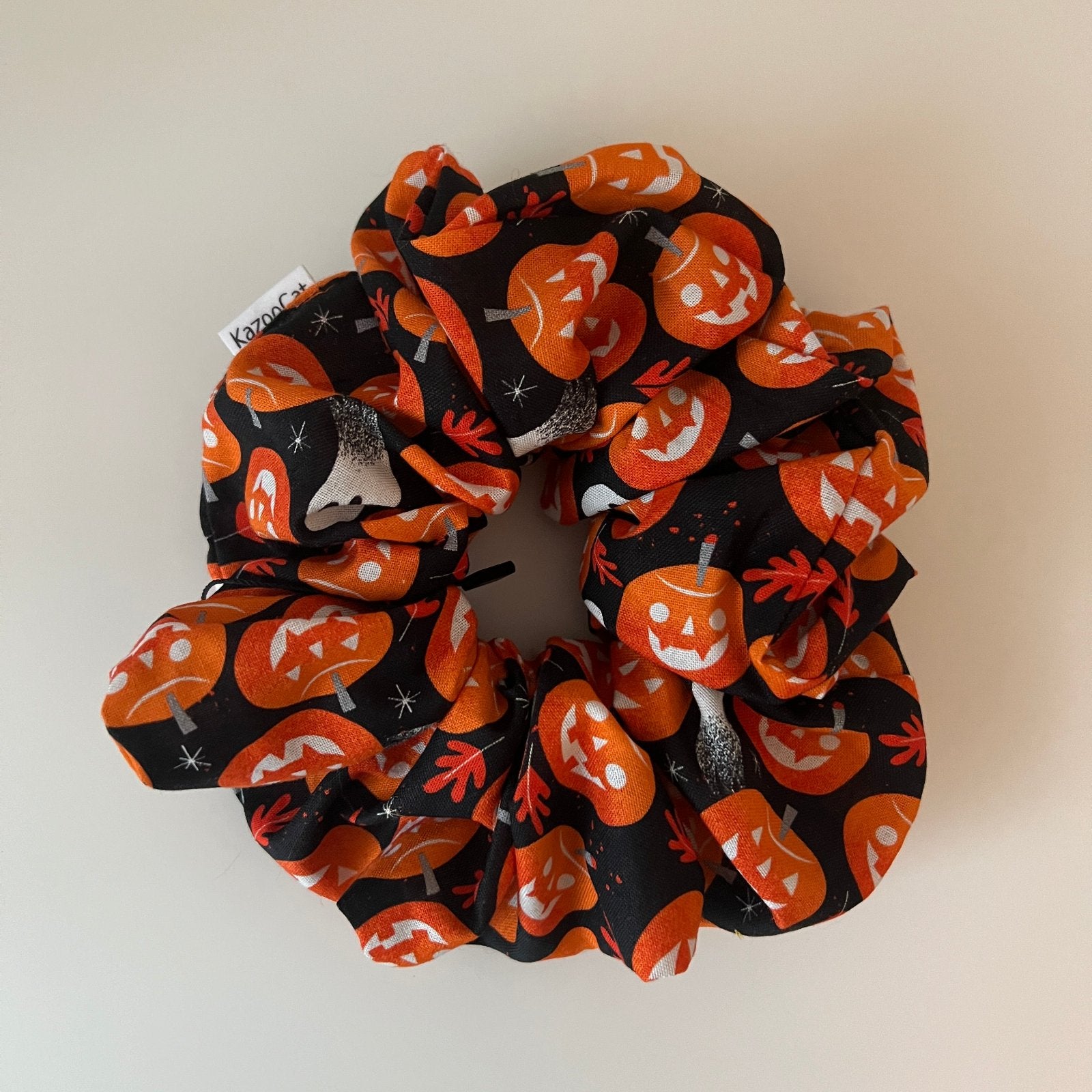 Jack-O-Lantern Scrunchie