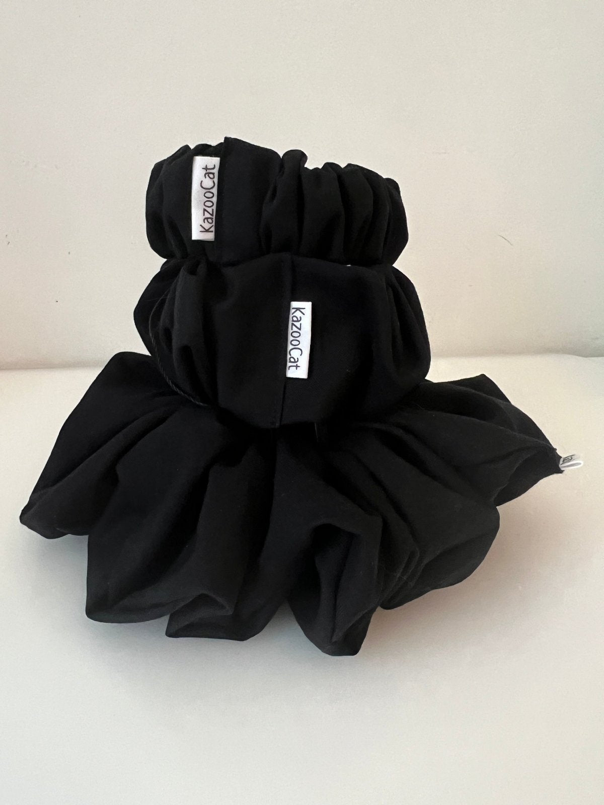 Solid Black Scrunchie