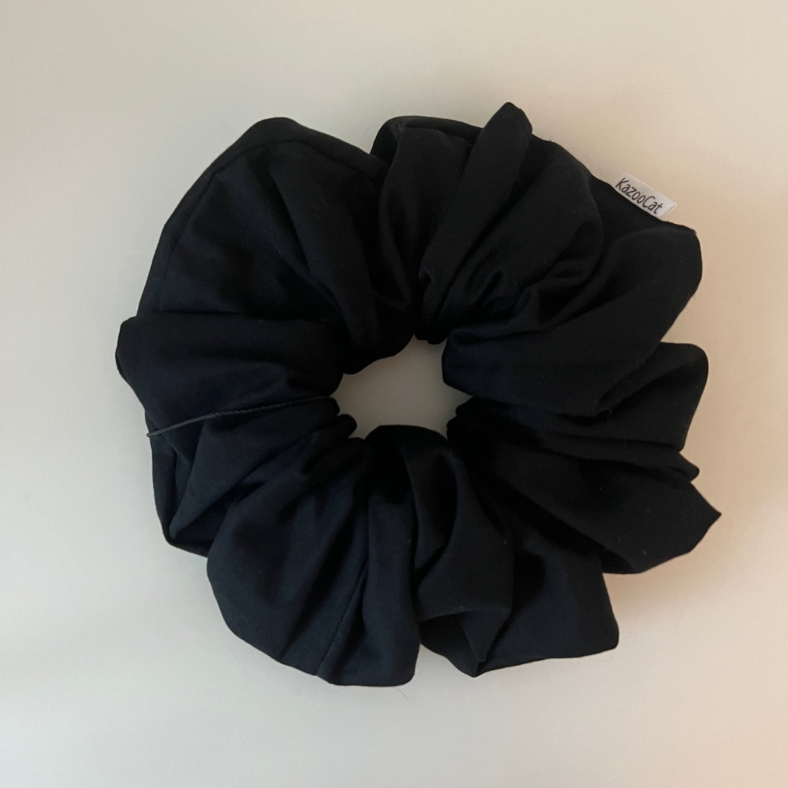 Solid Black Scrunchie
