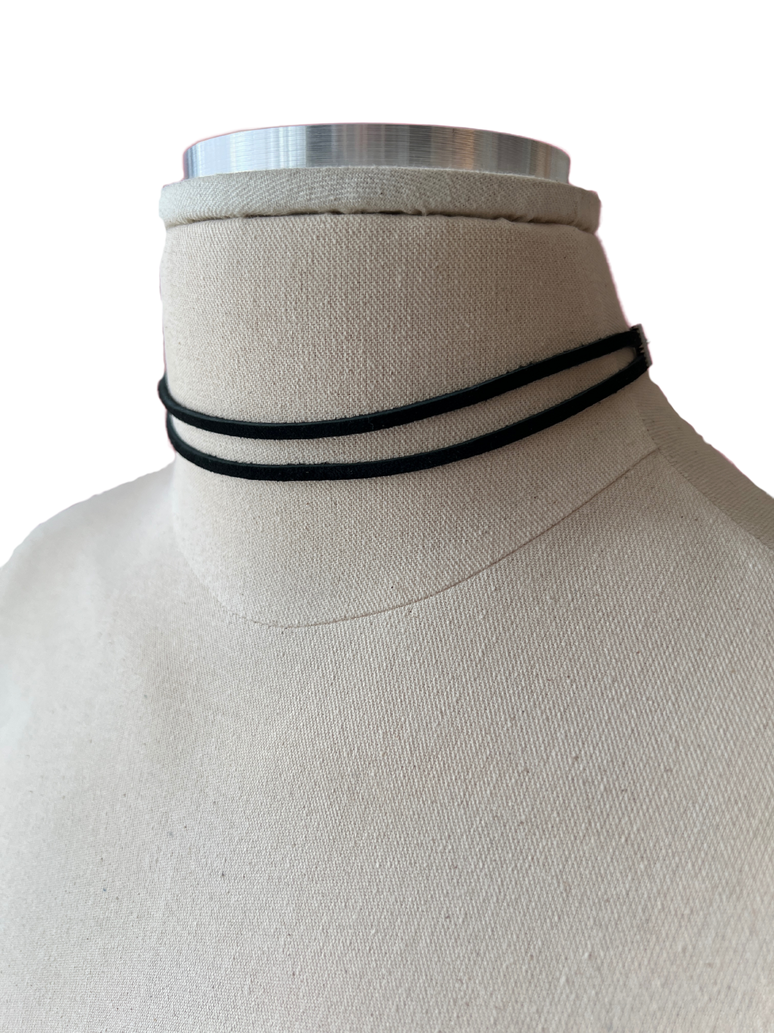 Double Strand Suede Choker