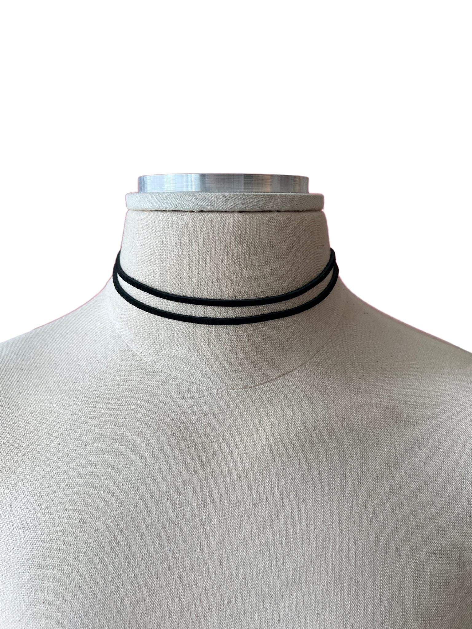 Double Strand Suede Choker