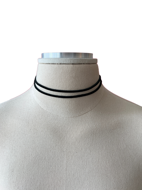 Double Strand Suede Choker