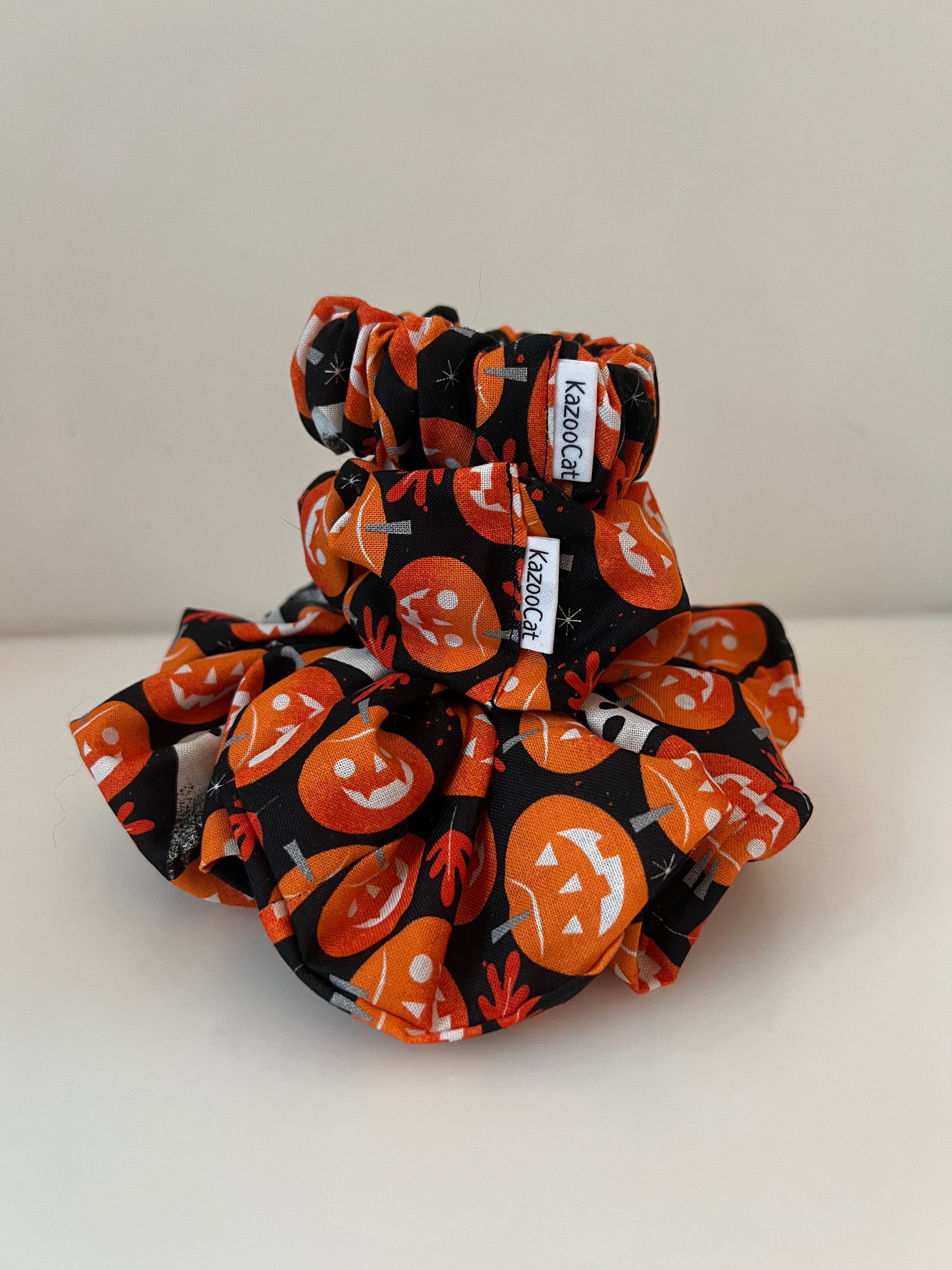 Jack-O-Lantern Scrunchie