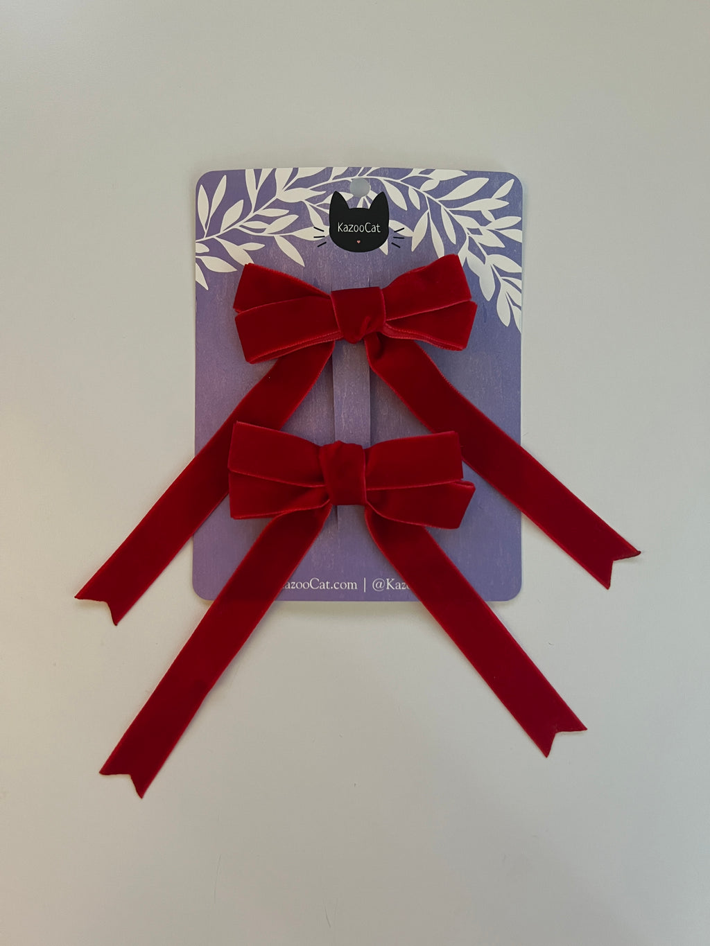 Velvet Ribbon Hair Bows