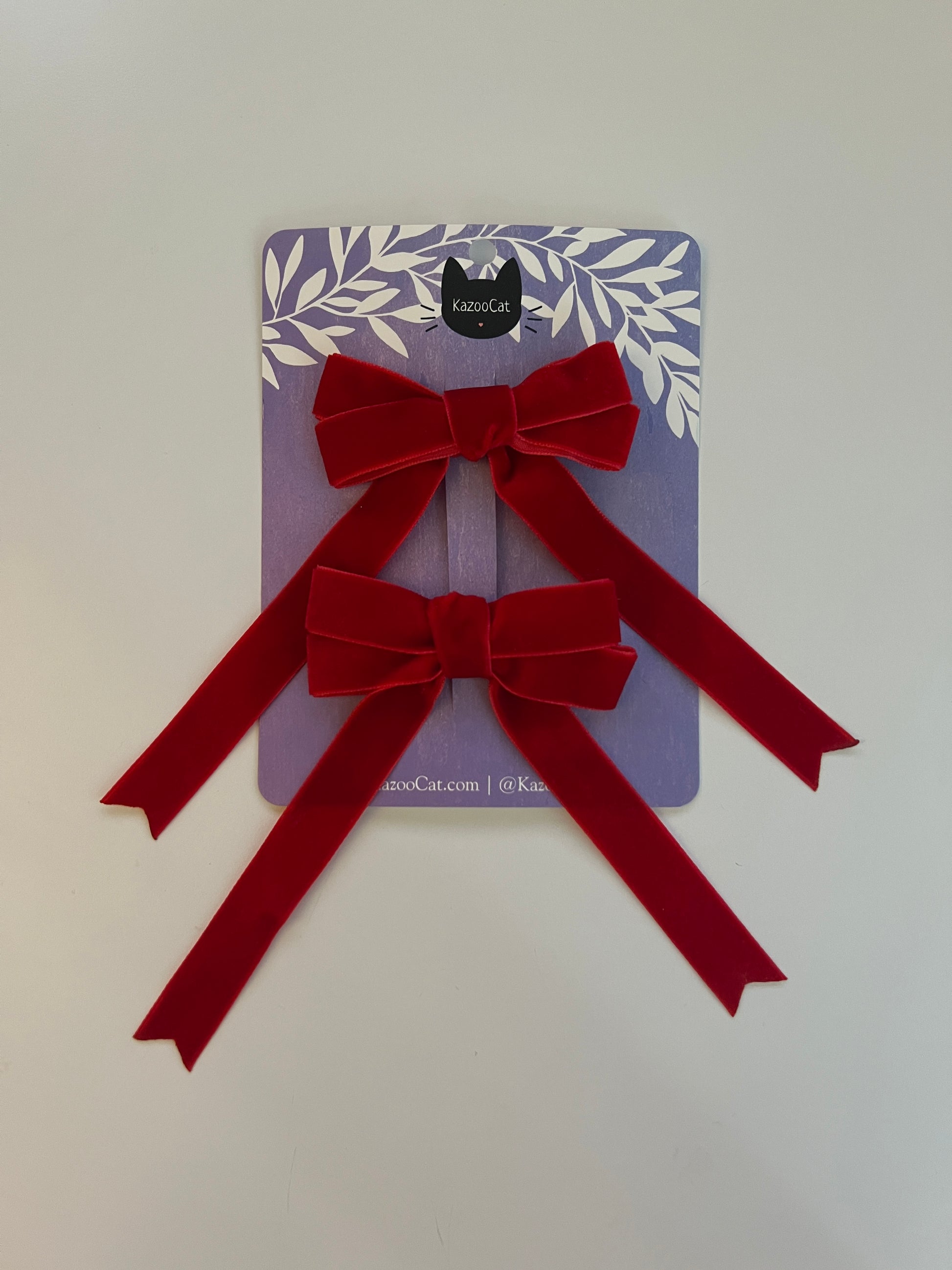 Velvet Ribbon Hair Bows