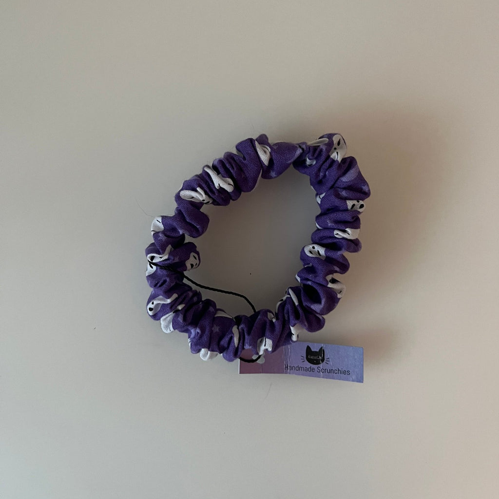Purple Ghost Scrunchie