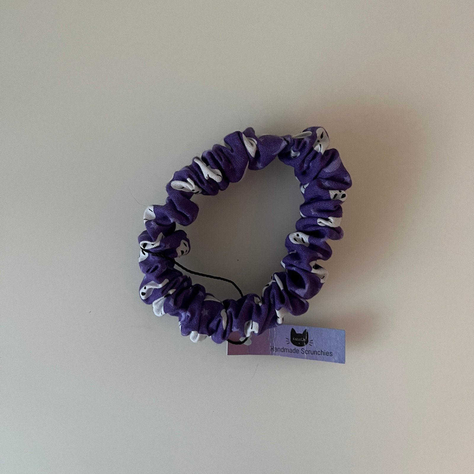 Purple Ghost Scrunchie