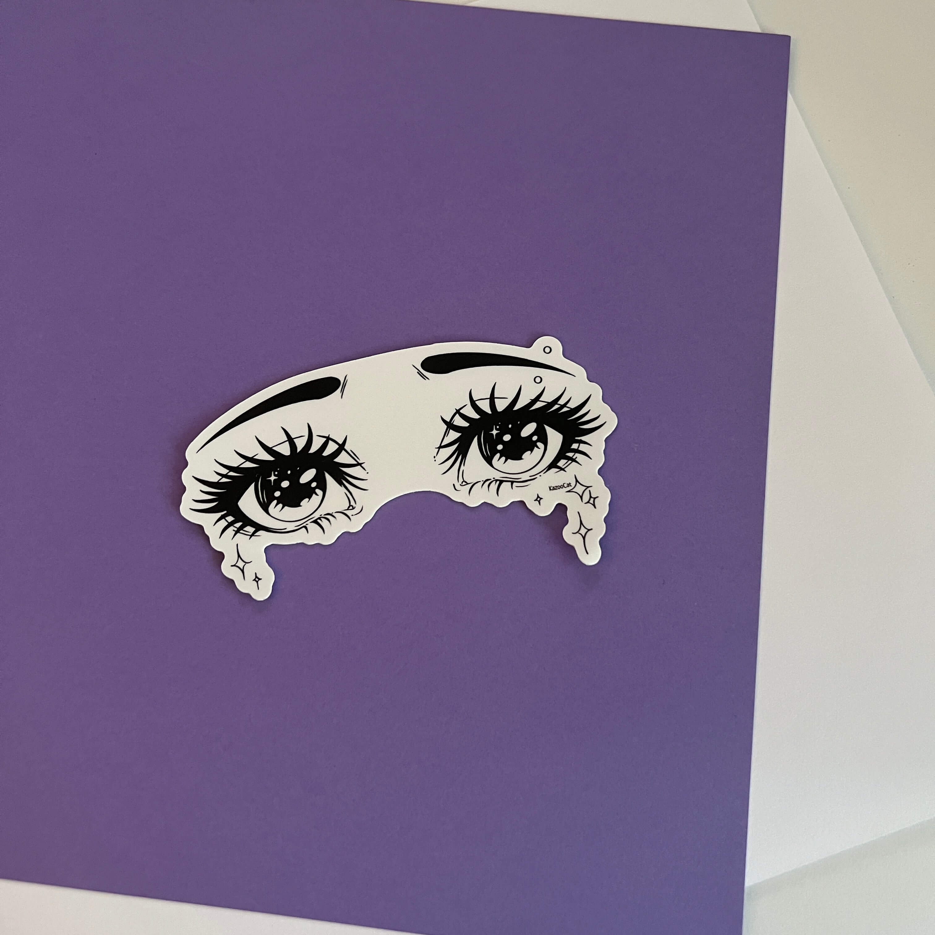 Sad Girl Eyes Sticker