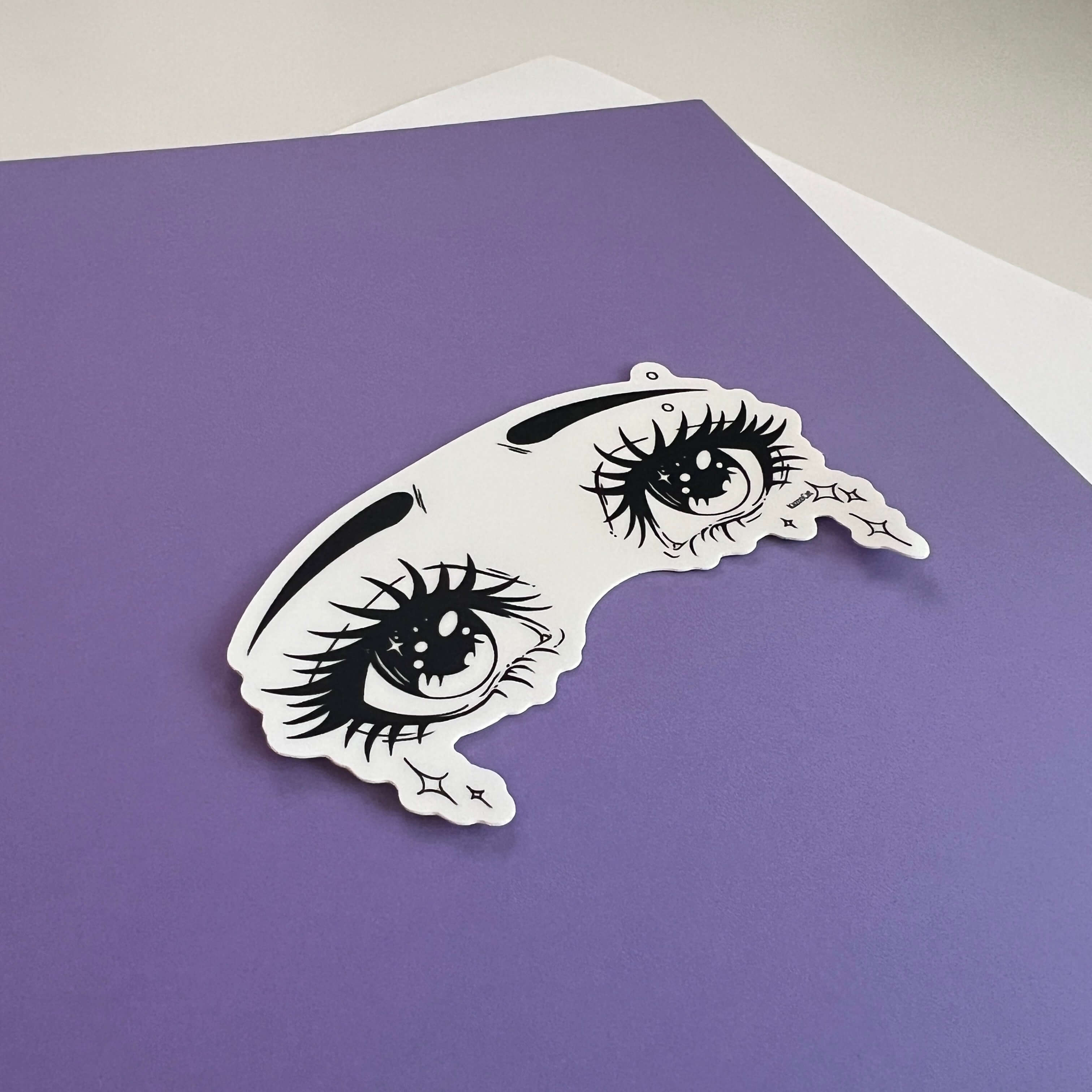 Sad Girl Eyes Sticker
