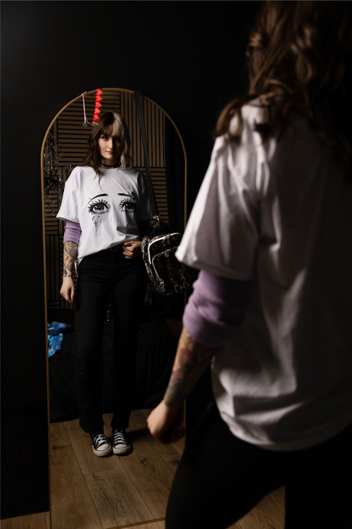 (PREORDER) Sad Girl Anime Eyes T-Shirt