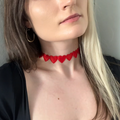 Red Heart Choker