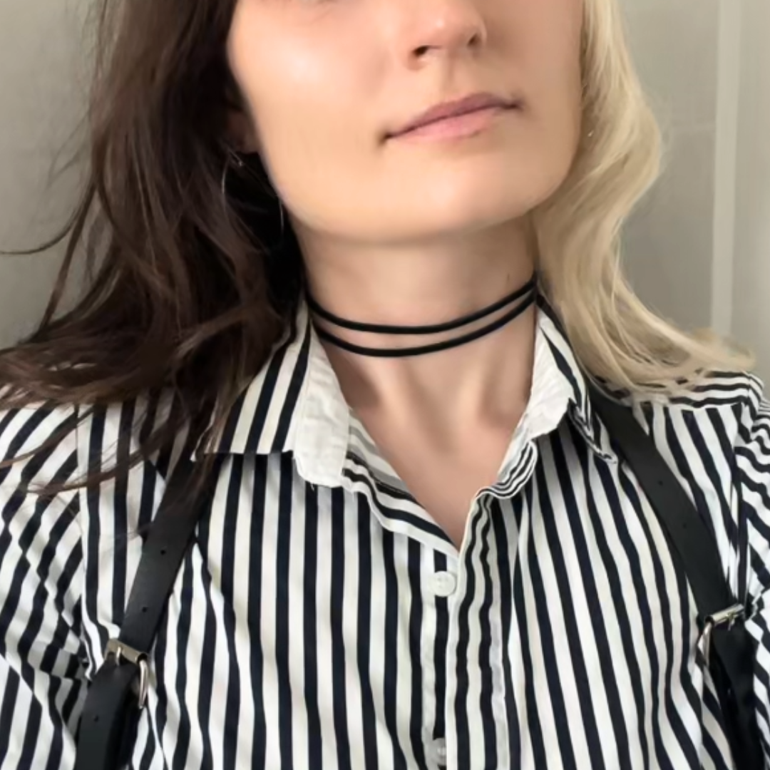 Double Strand Suede Choker