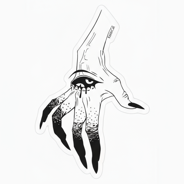 Witch's Hand Sticker