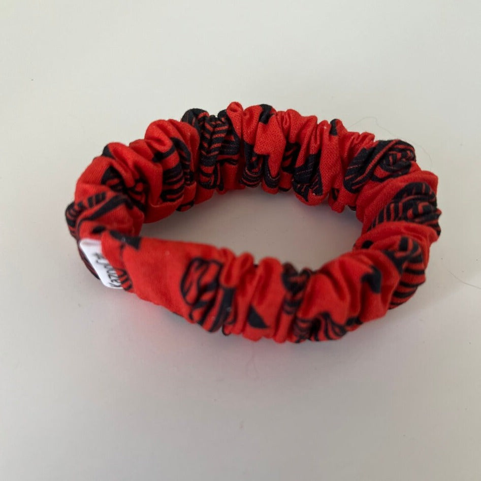 Scribble Heart Scrunchie