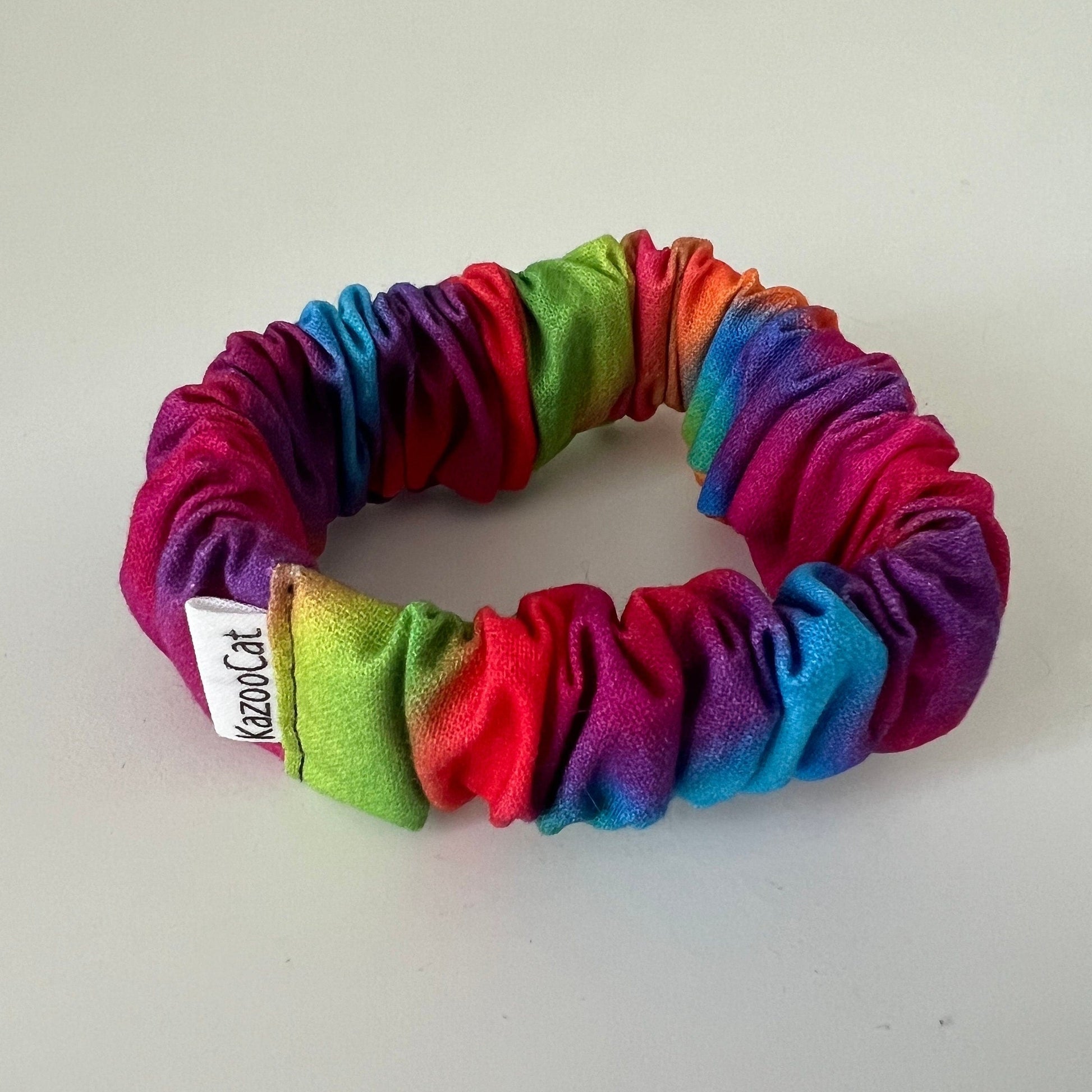 Ombre Rainbow Scrunchie