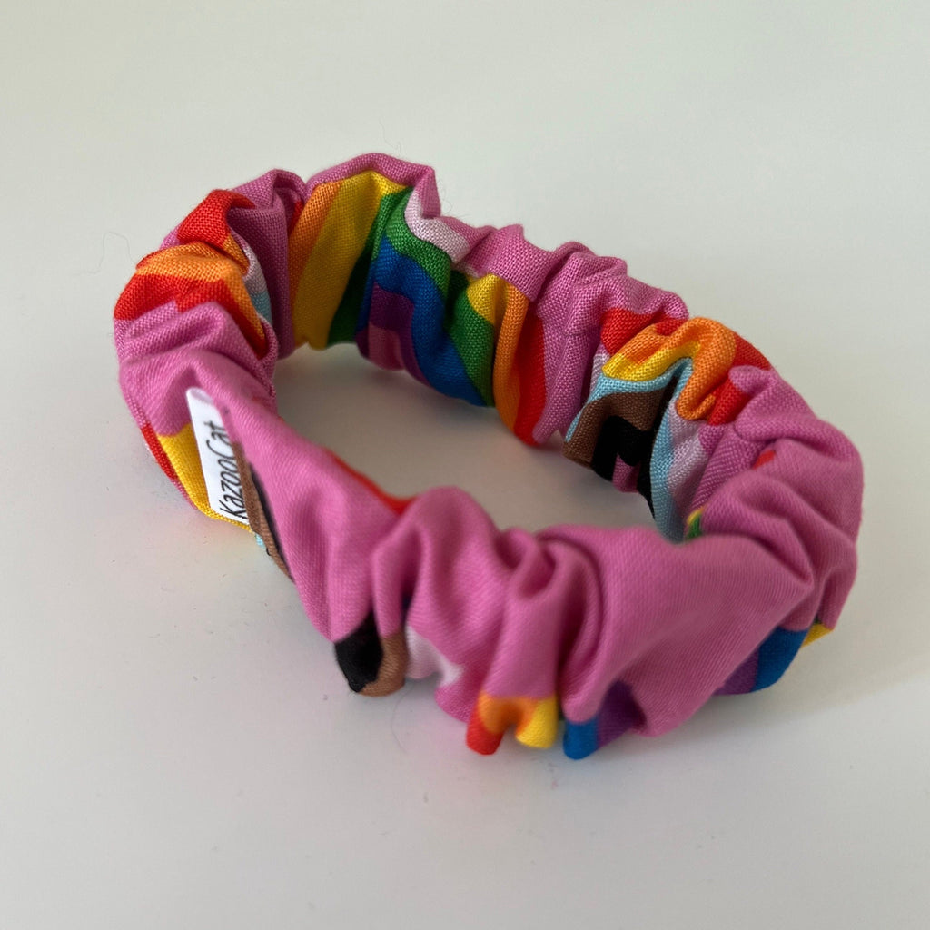 Double Rainbow Scrunchie