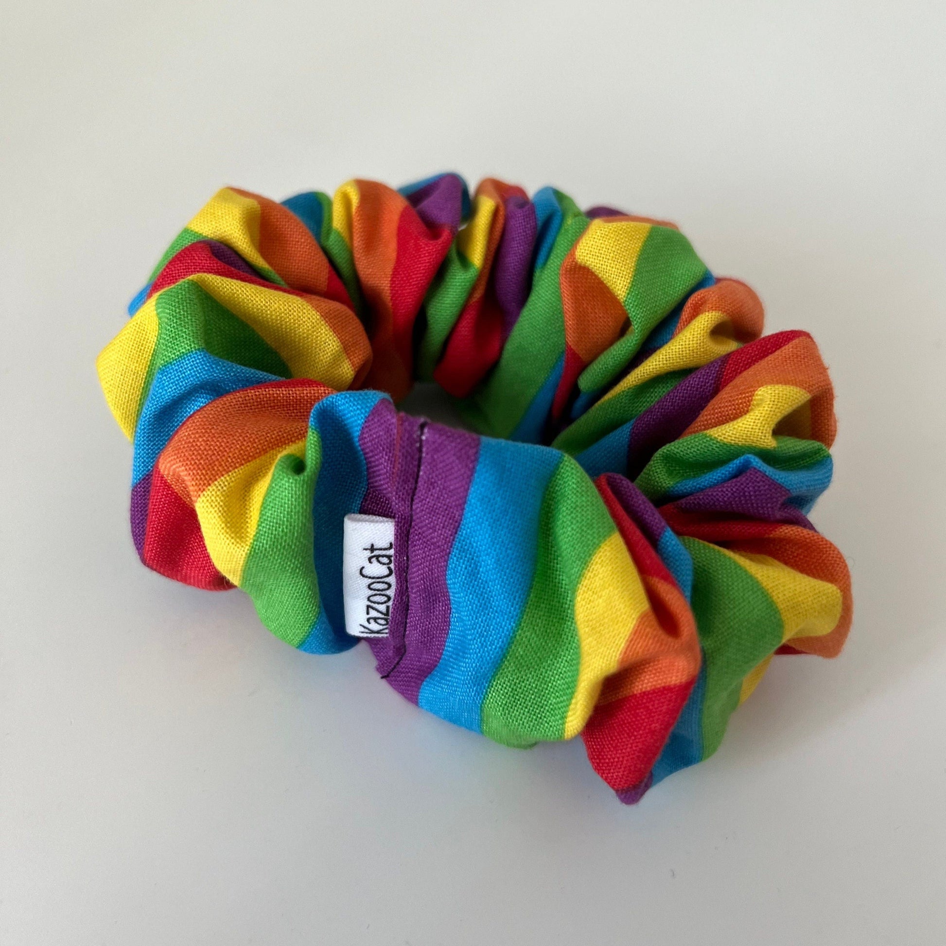 Rainbow Stripes Scrunchie