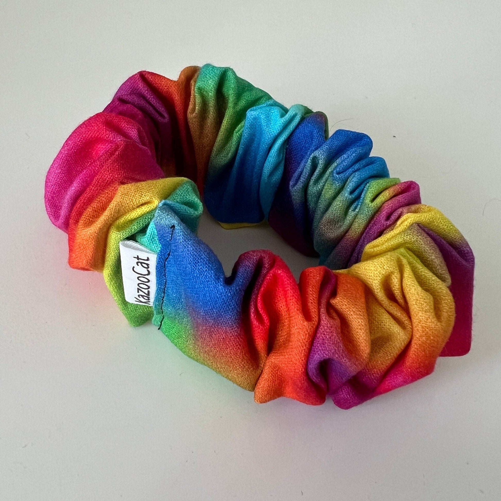 Ombre Rainbow Scrunchie