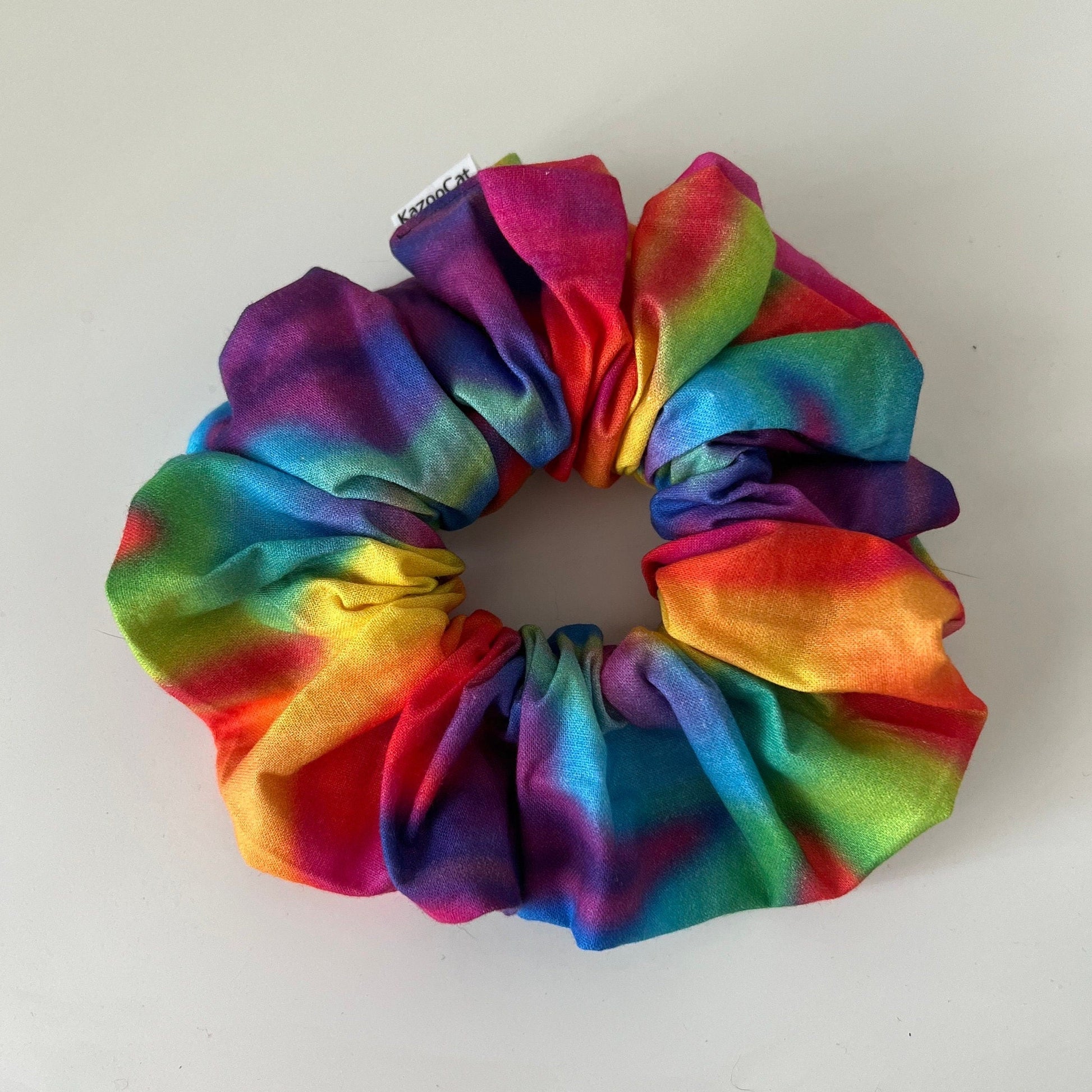 Ombre Rainbow Scrunchie