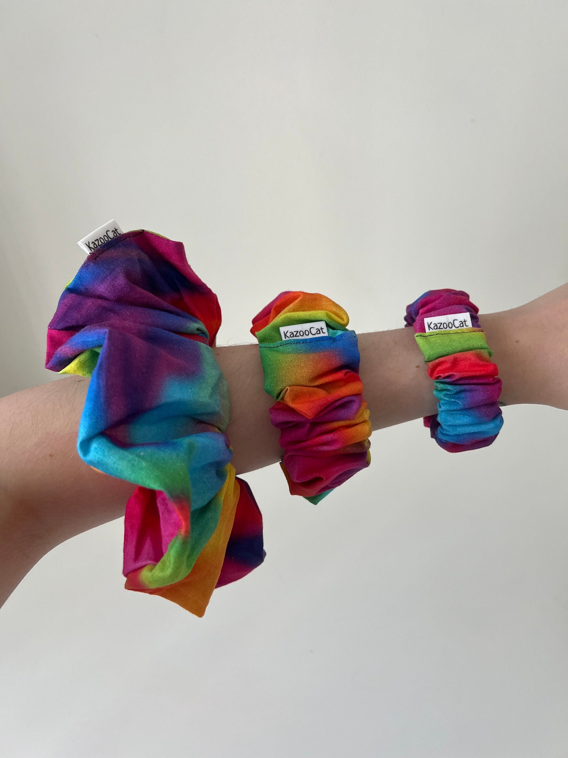 Ombre Rainbow Scrunchie