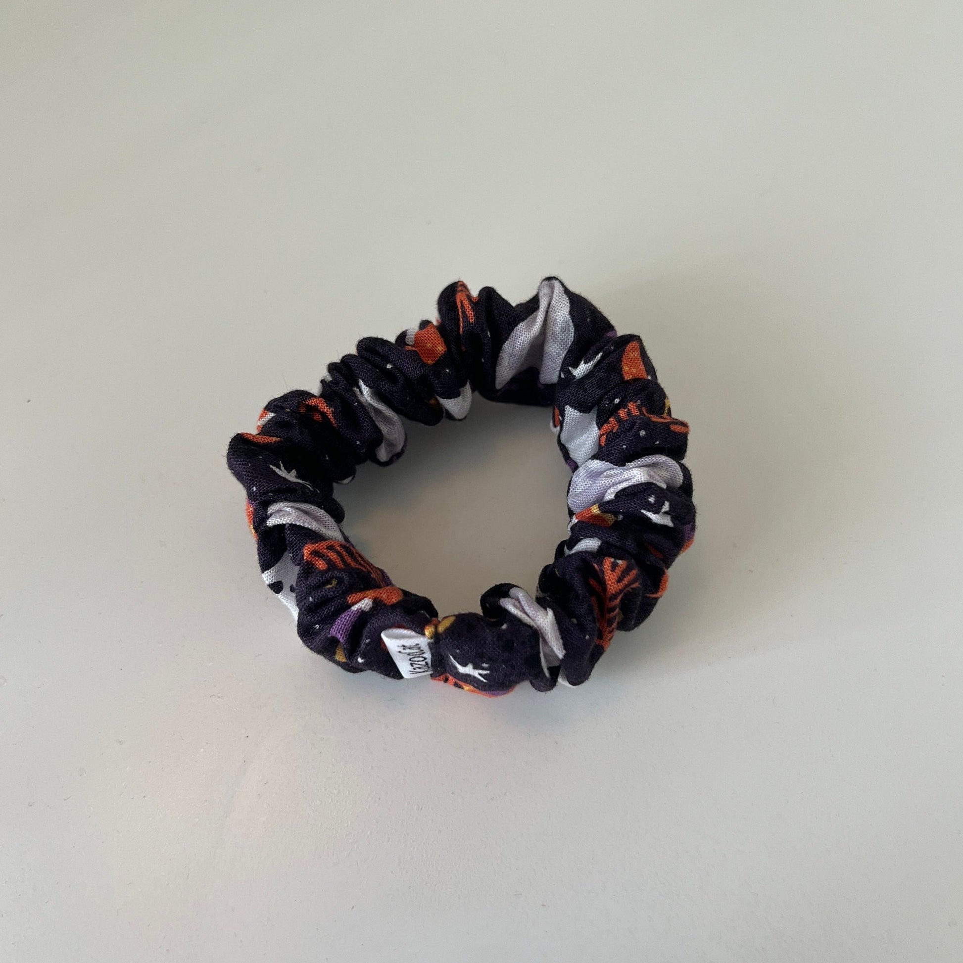 Happy Ghosts And Pumpkins Scrunchie