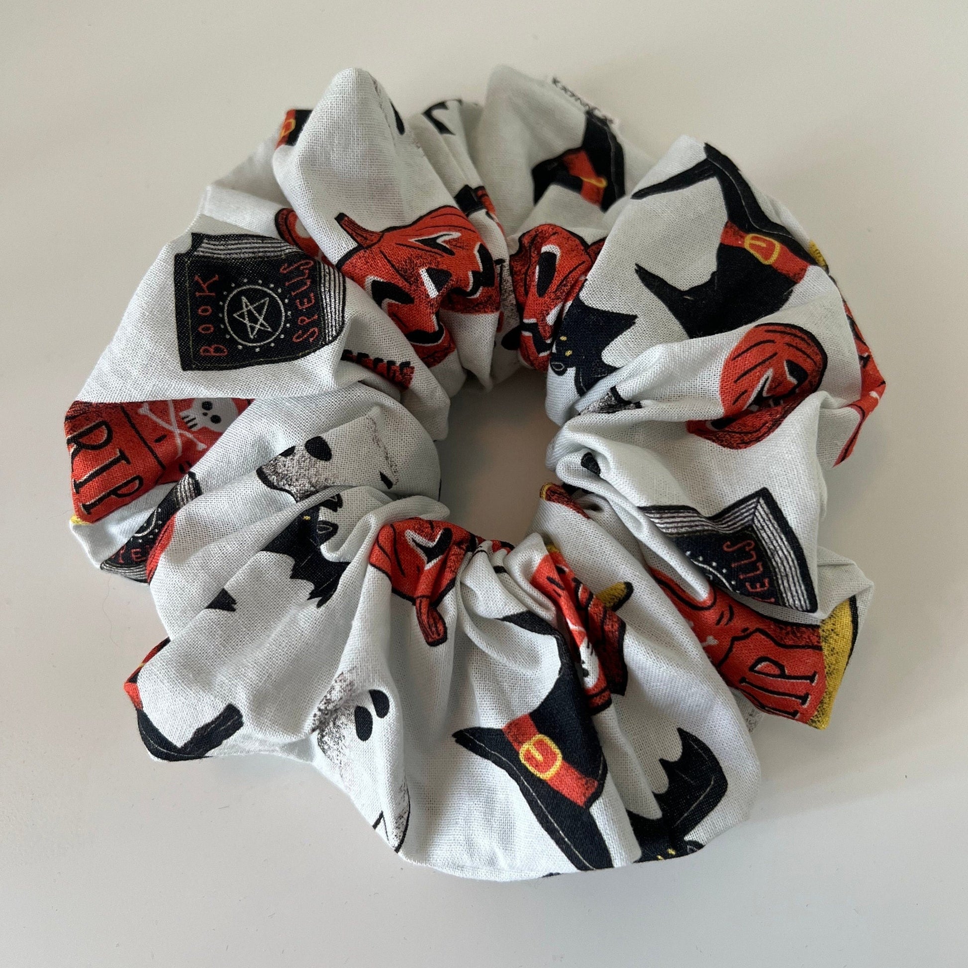 Spooky Vintage Icons Scrunchie