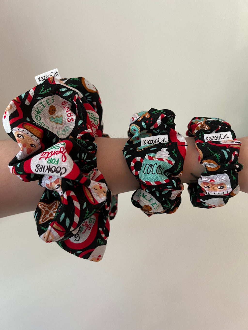 Santa Cookies Scrunchie