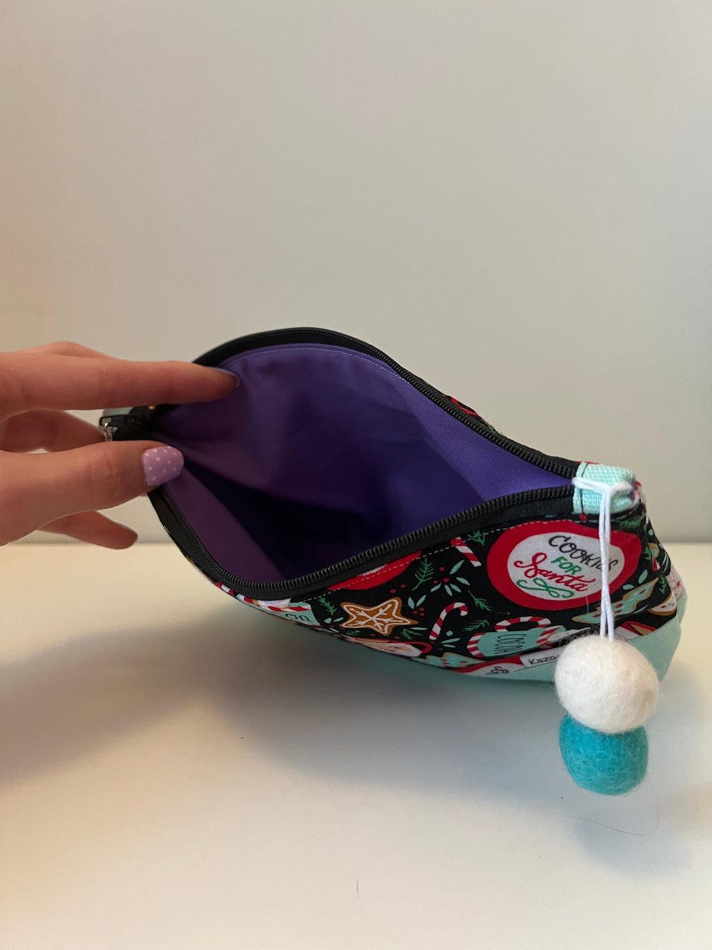Christmas Two-Tone Stand-Up Zipper Pouch