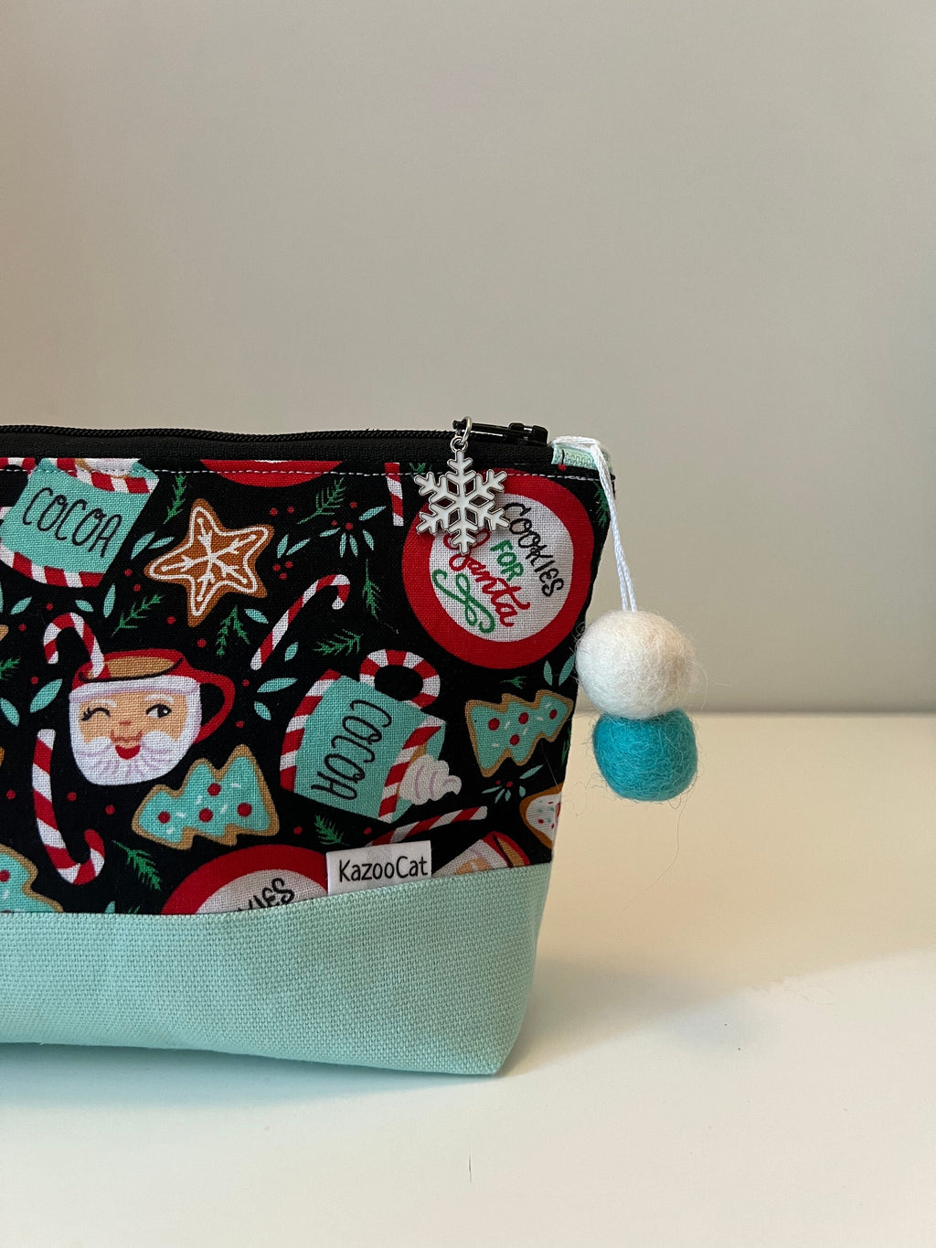 Christmas Two-Tone Stand-Up Zipper Pouch