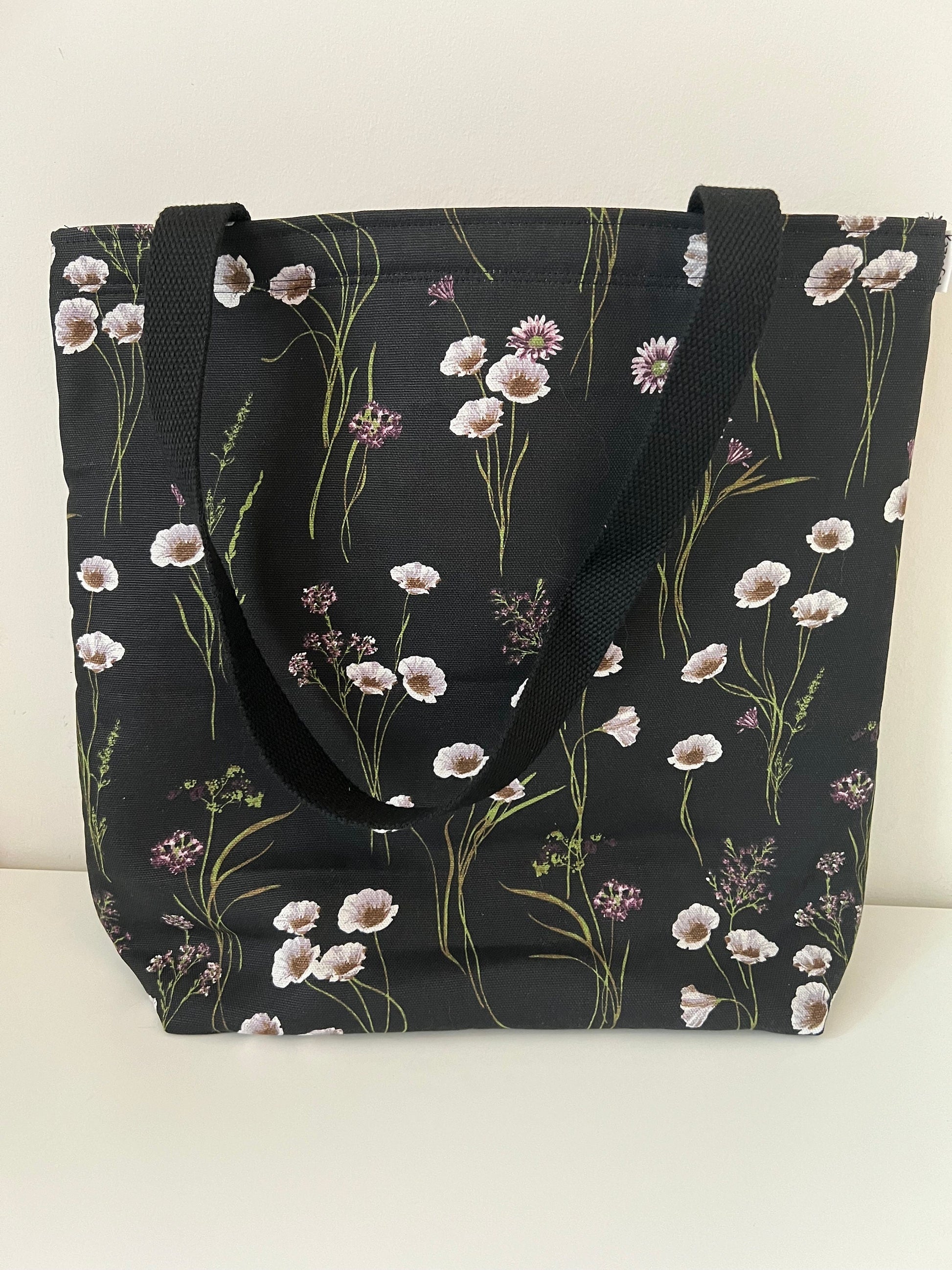 White Flowers Tote Bag