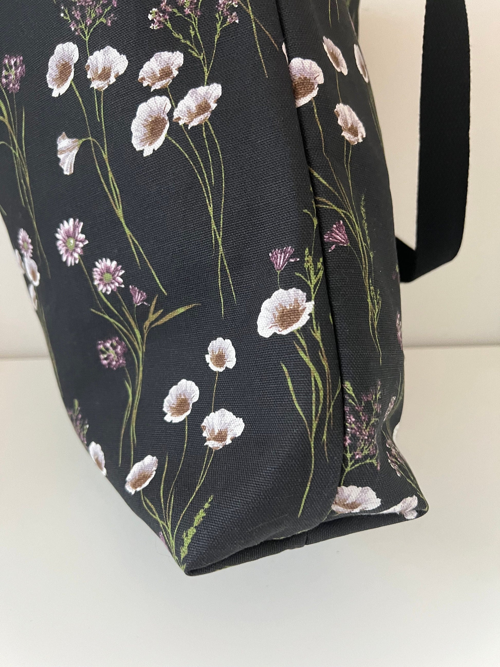 White Flowers Tote Bag