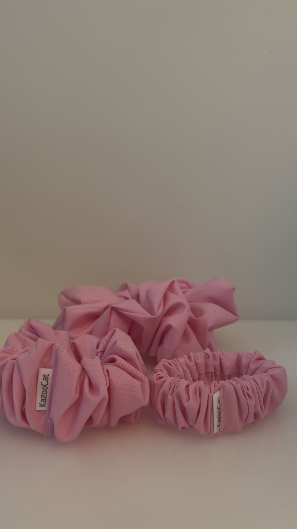 Solid Pink Scrunchie