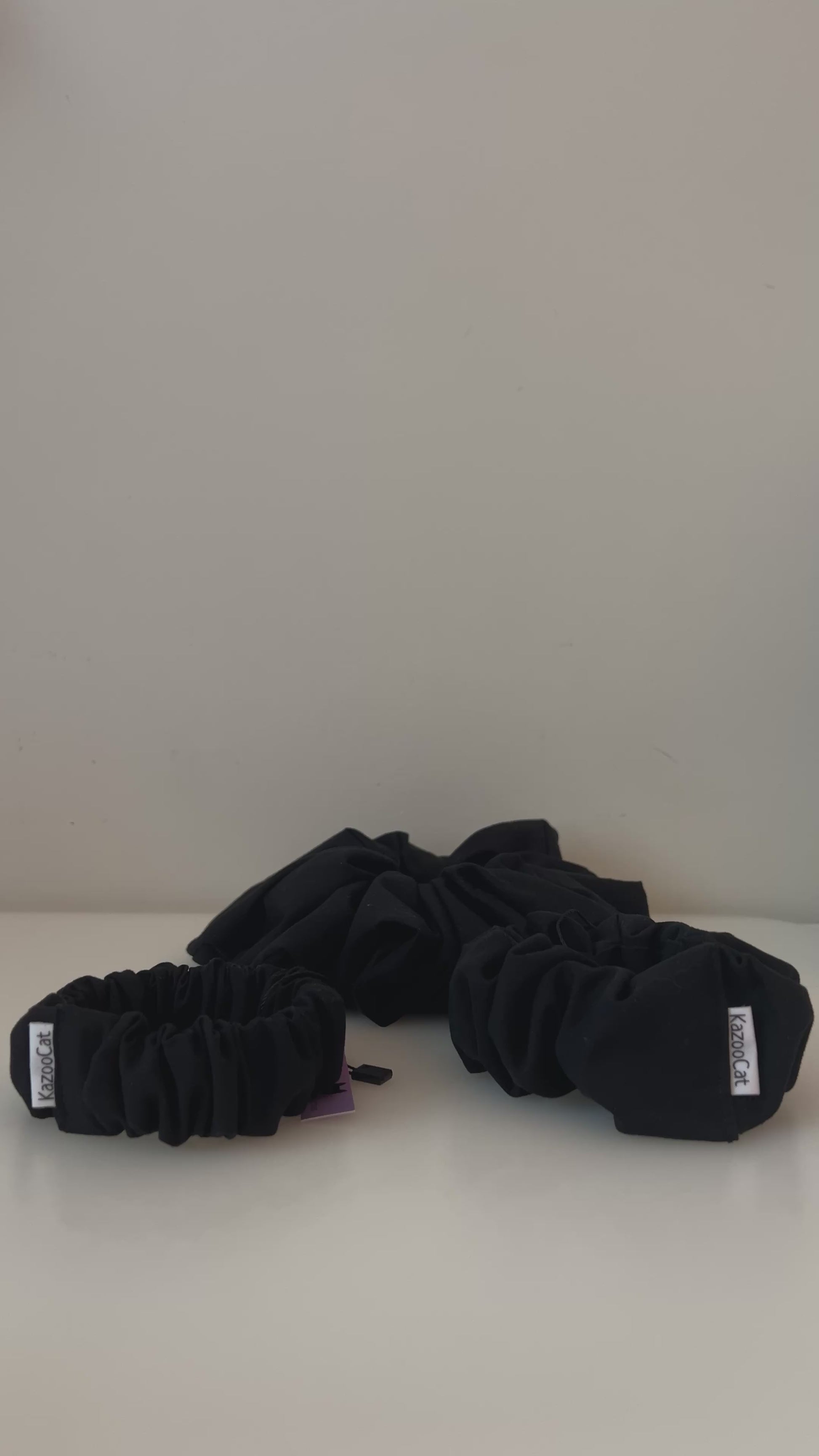 Solid Black Scrunchie