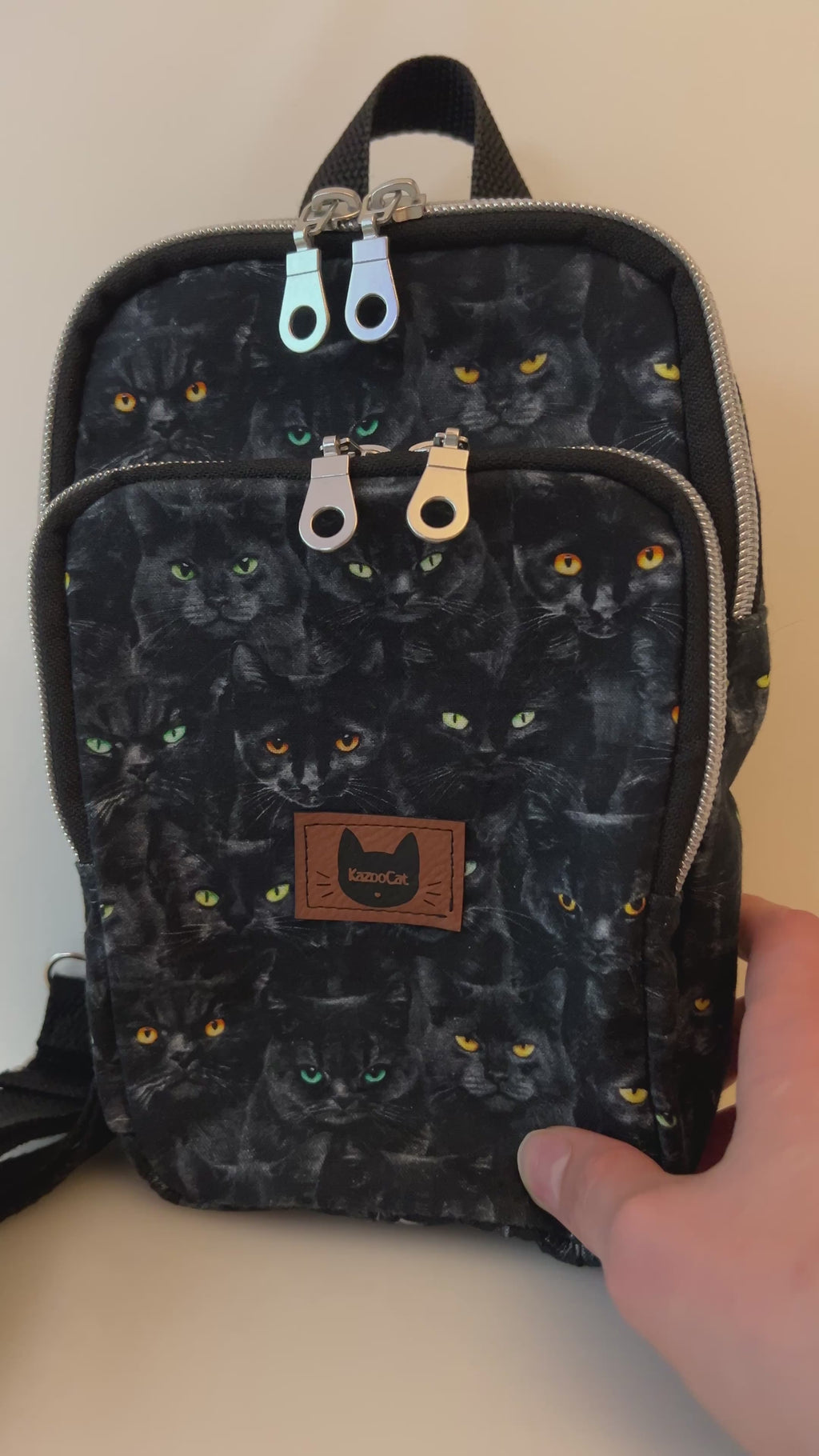 Black Cat Crossbody Bag