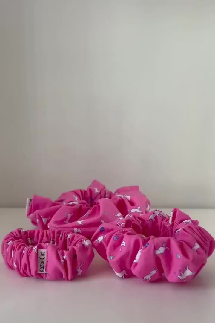 Puppy on Pink Scrunchie - Adorable Dog Lovers Hair Accessory