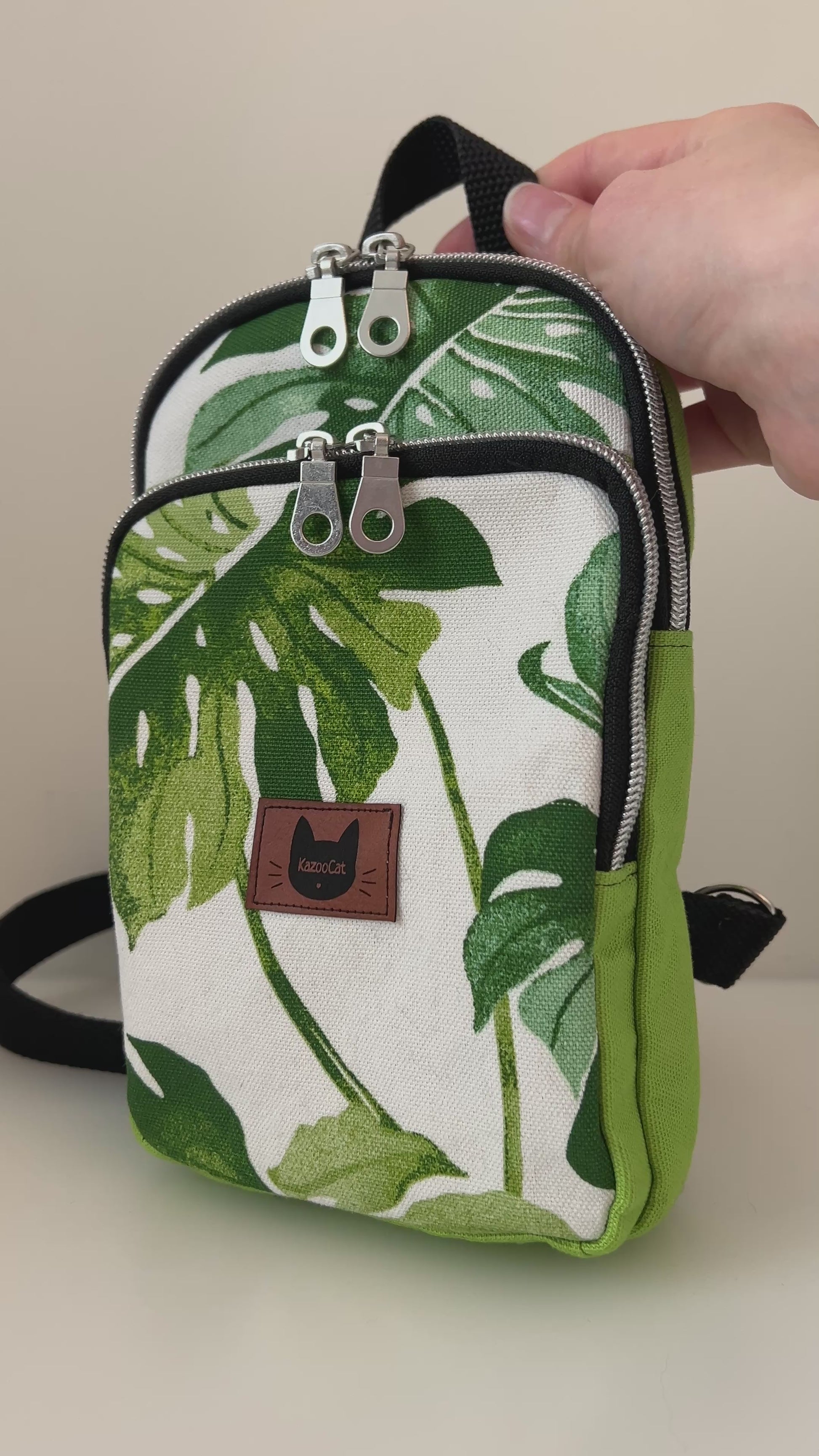 Monstera Leaf Crossbody Bag